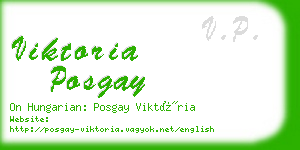 viktoria posgay business card